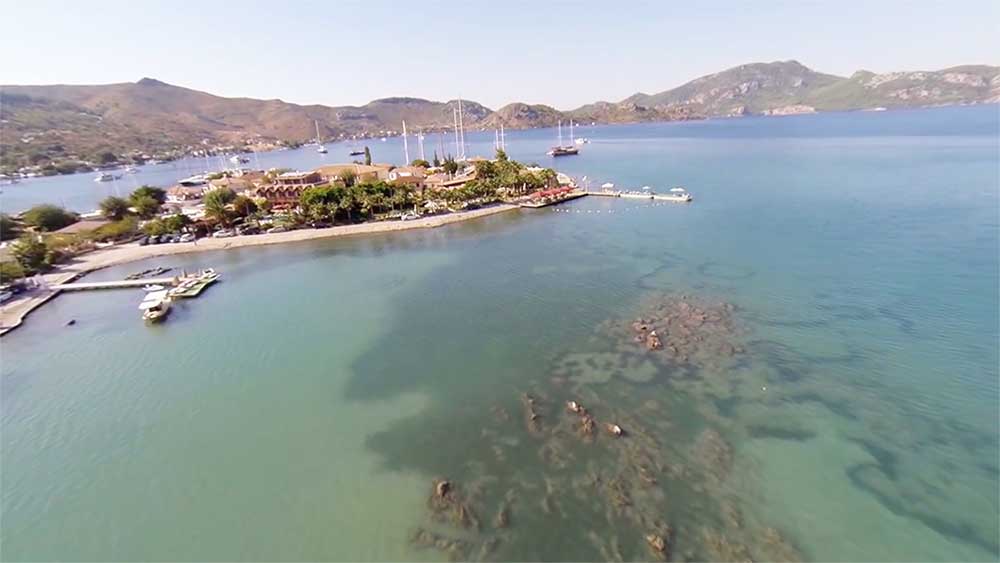 Village of Selimiye on the Bozburun Peninsula in Turkey