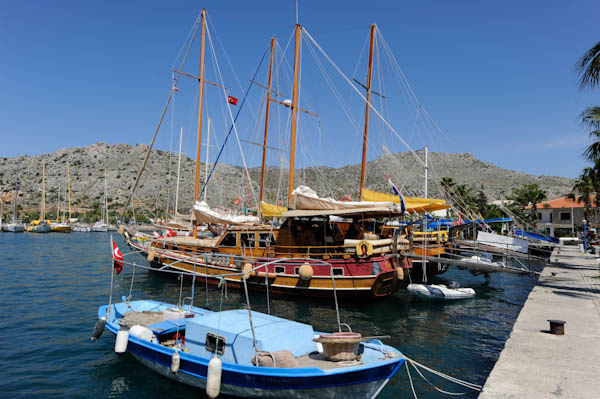 Village of Bozburun on the Bozburun Peninsula in Turkey